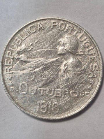 Portugal. Republic. 1 Escudo 1914 (5 de Outubro 1910)