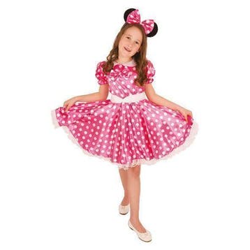 Minnie mouse kostuum kind roze, Kleding | Dames, Ophalen of Verzenden, Nieuw