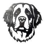 Wanddecoratie metaal hond Sint Bernard 33 cm, Verzenden, Nieuw