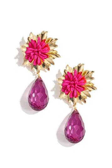 Goudlief Oorbellen met bloemen, vakantie, bijeenkomst/fee..., Sieraden, Tassen en Uiterlijk, Verzenden, Nieuw, Roze, Overige materialen