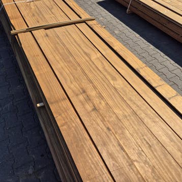 Partij Thermo Radiata Pine channelsiding 4900x140-130x15mm, Ophalen of Verzenden, Nieuw