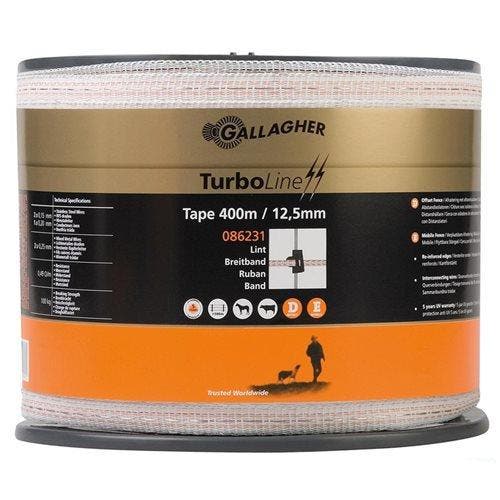 Gallagher TurboLine Lint 12,5mm Wit 400m, Tuin en Terras, Gaas en Draad, Ophalen of Verzenden