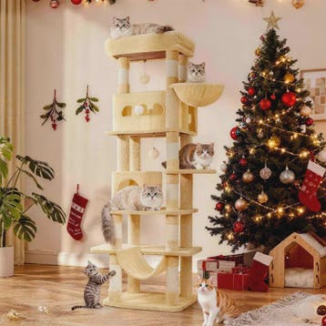 Grote Kattenboom 170 cm - Multi-Level Krabpaal met Ruim Zitp, Dieren en Toebehoren, Verzenden, Nieuw