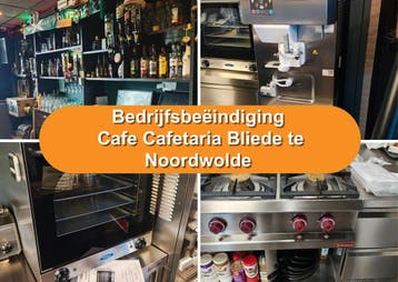 Bedrijfsbeëindiging: Cafe Cafetaria Bliede te Noordwolde, Nieuw in verpakking