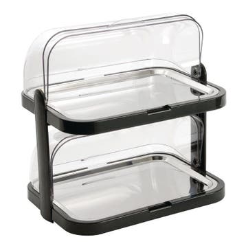 Gekoelde RVS rolltop display dubbel | 440x320x440(h)mm APS, Verzenden, Nieuw in verpakking