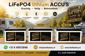 LiFePO4 lithium accu’s 12 volt van 100Ah  tot en met 300Ah, Ophalen of Verzenden, Nieuw