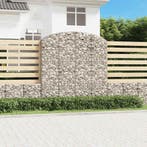 vidaXL Schanskorf gewelfd 200x50x200/220 cm gegalvaniseerd, Tuin en Terras, Bloembakken en Plantenbakken, 100 cm of meer, Verzenden