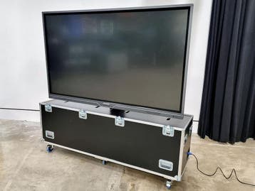 Flightcase 86 tot 100 inch scherm / display inclusief lift, Nieuw, Flightcase