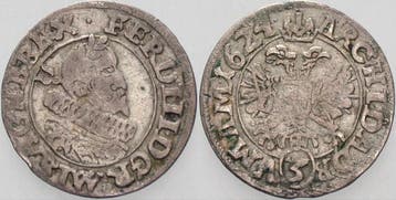 3 Kreuzer 1624 Haus Habsburg Ferdinand Ii 1619-1637, Verzenden