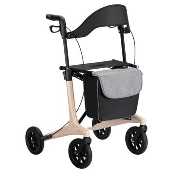 MultiMotion Carbon rollator met softwielen - Maat L - Beige, Ophalen of Verzenden, Nieuw