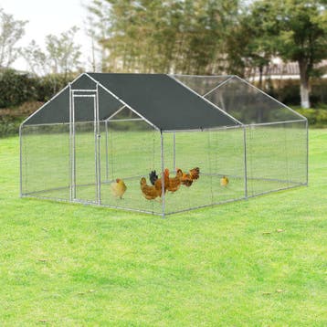Kippenren Wels buitenren 3x4x2 m donkergroen pro.tec, Dieren en Toebehoren, Verzenden, Nieuw