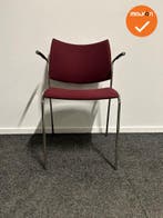 Vergaderstoel - Casala - Rood gestoffeerd (Vergaderstoelen), Vergader- of Presentatieruimte, Ophalen of Verzenden, Gebruikt, Stoel