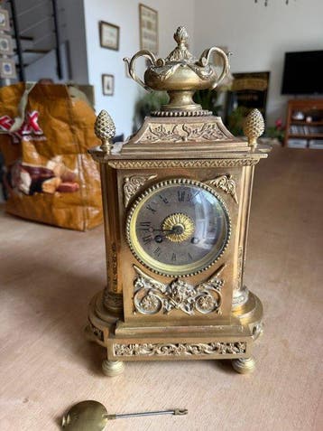 Pendule - - Verguld brons - 1850-1900, Antiek en Kunst