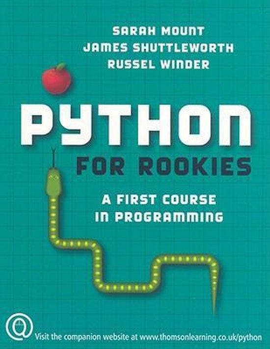 Boek Python for Rookies 9781844807017, Boeken, Overige Boeken, Zo goed als nieuw, Verzenden