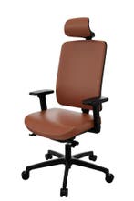 Flexi 1113A directie stoel, écht lederen bekleding, Ophalen of Verzenden, Nieuw