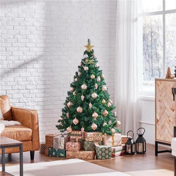 2dekans | Yaheetech Kunstkerstboom 124 cm – Voorzien Van 208, Ophalen of Verzenden, Zo goed als nieuw