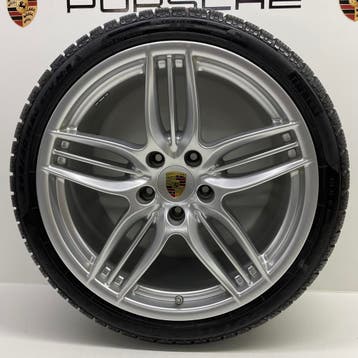 Porsche 9912/4 ORIGINELE 20inch SportDesign met winterbanden, Ophalen, Gebruikt, 295 mm, Banden en Velgen