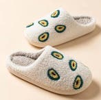 Avocado Pantoffels | Pluche Gevoerd | Maat 36 tot 45, Kleding | Dames, Verzenden, Nieuw, Pantoffels of Sloffen