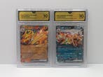 Pokémon - 2 Graded card - Charizard - GG - Various sets, Hobby en Vrije tijd, Verzamelkaartspellen | Pokémon, Nieuw