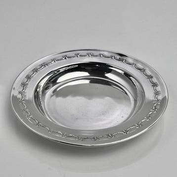 Onderzetter - lint- en strikslinger - .950 zilver -