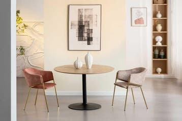Design Stoel NOBLESSE champagne beige fluweel goud, Huis en Inrichting, Stoelen, Ophalen of Verzenden, Nieuw