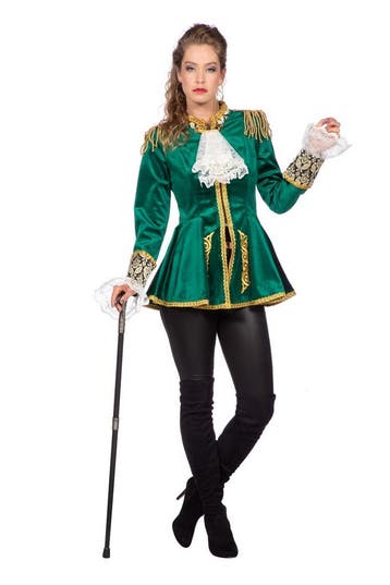 Luxe Jas Markiezin Fluweel Groen, Ophalen of Verzenden, Nieuw