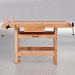 Datona Houten werkbank met bankschroef - extra sterk -, Ophalen of Verzenden, Nieuw