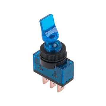 SCHAKELAAR - ‘ON/OFF’ - 12V 20A - BLAUW - 3 polig, Ophalen of Verzenden, Nieuw, Schakelaar