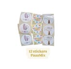 12x Sticker - pasen - paashaas - sluitsticker - cadeausti..., Ophalen of Verzenden, Nieuw, Meerdere stickers
