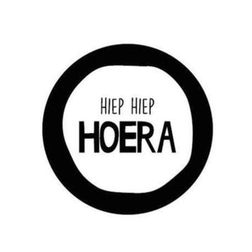 10x sticker  Hiep Hiep Hoera (Stickers), Ophalen of Verzenden, Nieuw, Meerdere stickers