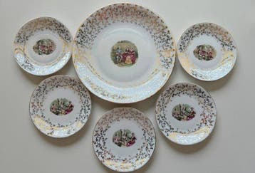 Hutschenreuther Arzberg. - Tafelservies (6) - Arzberg Royal, Antiek en Kunst