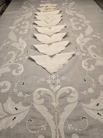 Tafelkleed (12) - 270 cm - 160 cm - Antieke uitzet