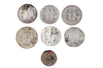 Nederland. Lot of 7 Silver Provincial Coins – 6 Double