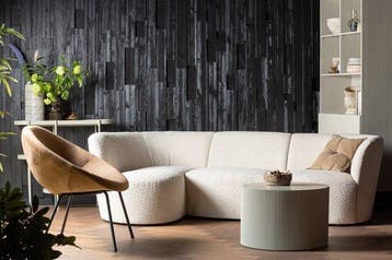 WOOOD Sanne Bijzettafel - MDF - Antique Beige - 40x60x60, Verzenden, Nieuw