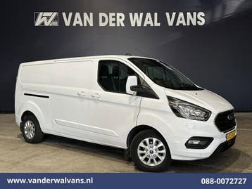 Ford Transit Custom | 2.0 TDCI 130pk L2H1 Euro6 Airco |, Auto's, Gebruikt, Euro 6, Wit, Dealer onderhouden