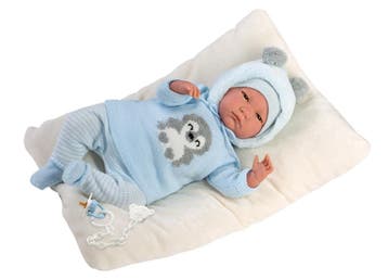 Llorens pop Reborn blauwe outfit - 42cm (Poppen 37- 45 cm), Ophalen of Verzenden, Nieuw
