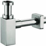 Plieger - Plieger designbekersifon vierkant-5/4 Inox, Doe-het-zelf en Verbouw, Sanitair, Ophalen of Verzenden, Nieuw
