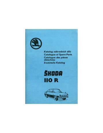 1974 SKODA 110 R ONDERDELEN CATALOGUS, Auto diversen, Handleidingen en Instructieboekjes
