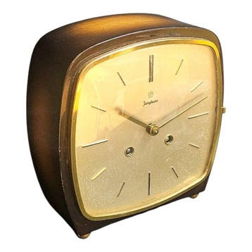 Tafel/bureauklokken - Junghans Caliber W274/210 - Hout,