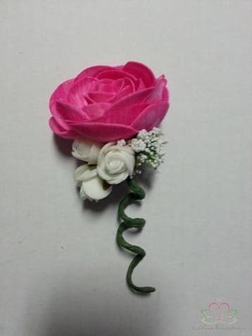 Corsage Ranonkel Fuchsia NeonPink CRC 51 Maatwerk, Ophalen of Verzenden, Nieuw