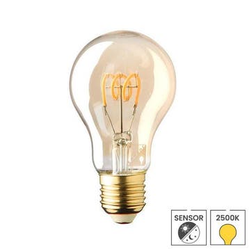 E27 LED lamp met sensor | Daglichtsensor | 4W 2500K warm wit, 30 tot 60 watt, Led-lamp, Verzenden, Nieuw