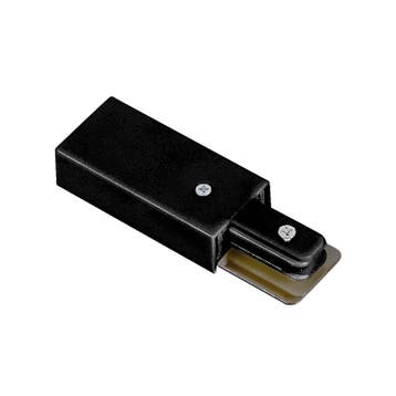 1-FASE RAIL | VOEDINGSCONNECTOR | ZWART, Nieuw