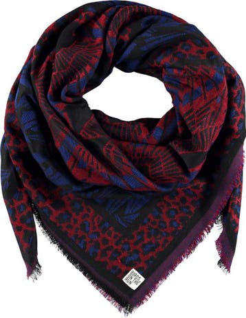 Birds on the Run Dames Sjaal - panterprint jacquard, Verzenden, Nieuw