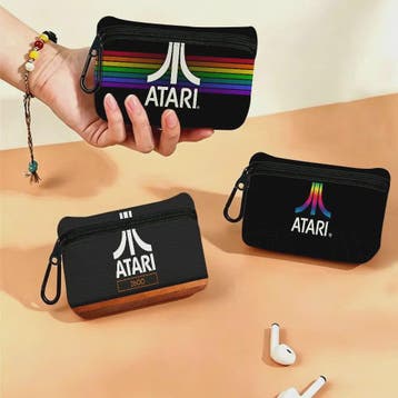 Atari Logo Coin Pouch - Lichtgewicht Oxford Stoffen Sleutelt, Verzenden, Nieuw