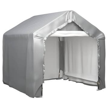 vidaXL Opslagtent 180x180 cm gegalvaniseerd staal grijs, Tuin en Terras, Verzenden, Nieuw