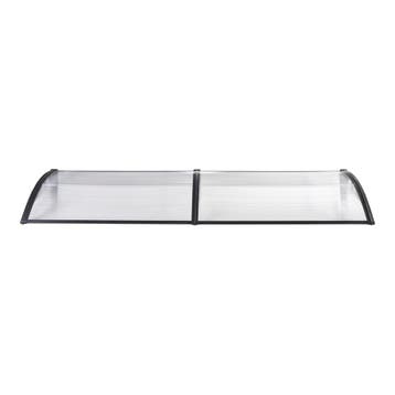[en.casa] Deurluifel Mellerud afdak 240x100 cm transparant e, Verzenden, Nieuw