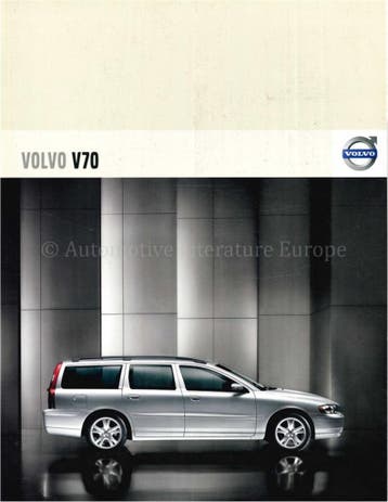 2007 VOLVO V70 BROCHURE NEDERLANDS, Nieuw, Volvo, Author