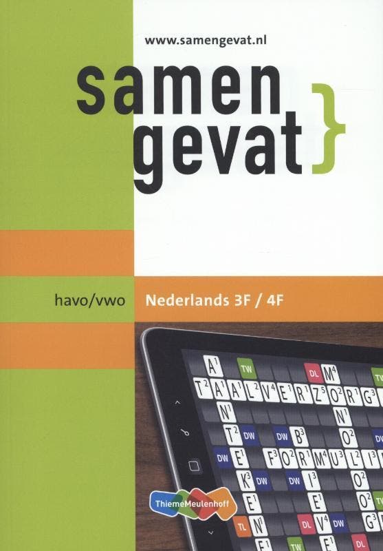 Nederlands / Havo;vwo 3F;4F / Samengevat 9789006079999, Boeken, Schoolboeken, Zo goed als nieuw, Verzenden