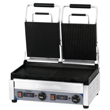 Paninigrill RVS Premium | 2.9kW | Geribbelde/Gladde plaat |, Verzenden, Nieuw in verpakking