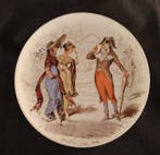 Set van drie antieke borden - Wandbord (3) - Porselein